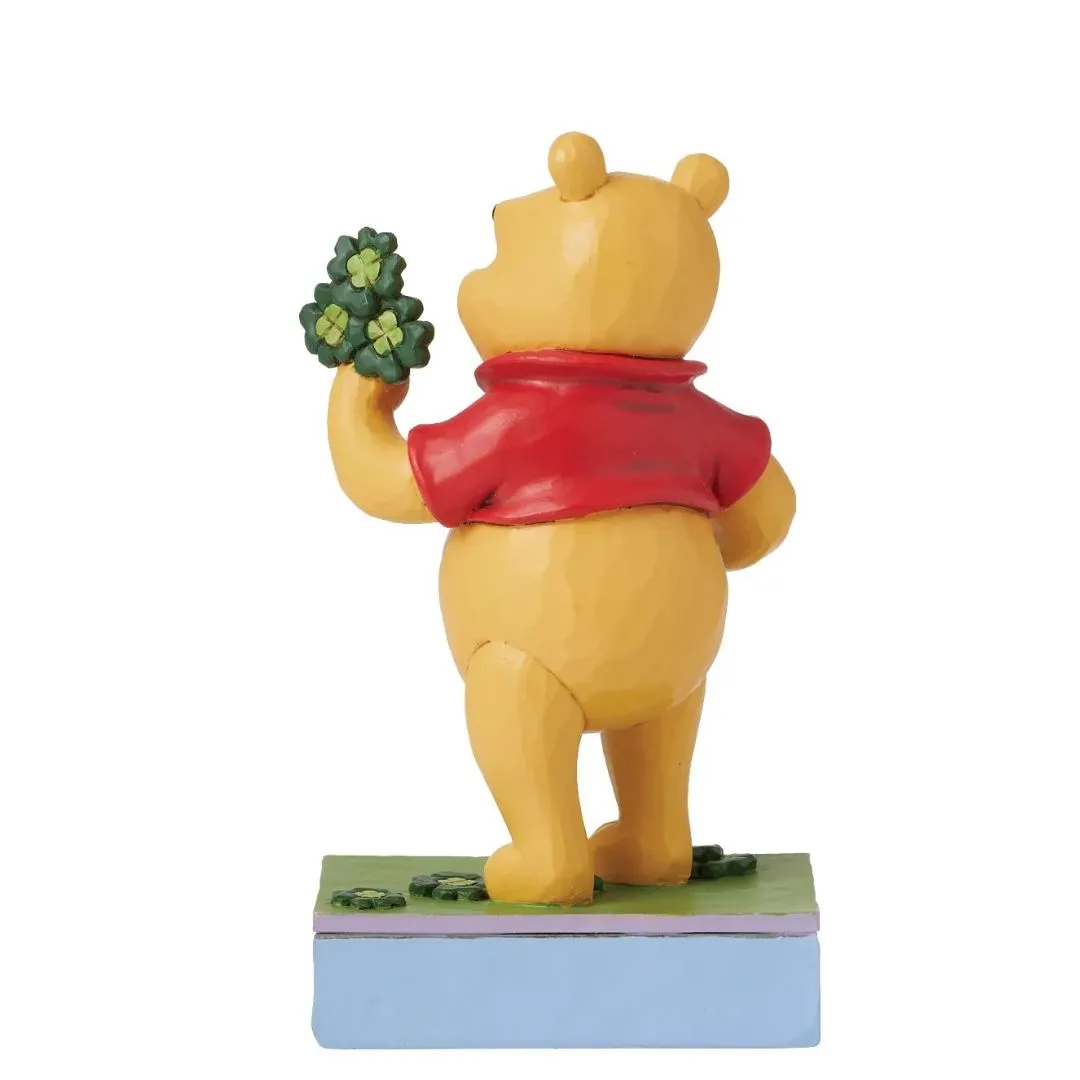 Pooh With Clovers & Pot Dstra Statue By Enesco By Enesco