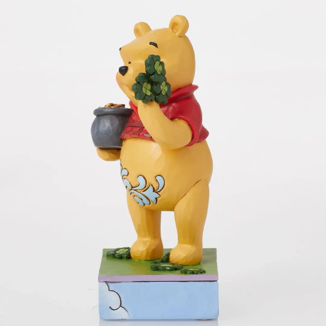 Pooh With Clovers & Pot Dstra Statue By Enesco By Enesco