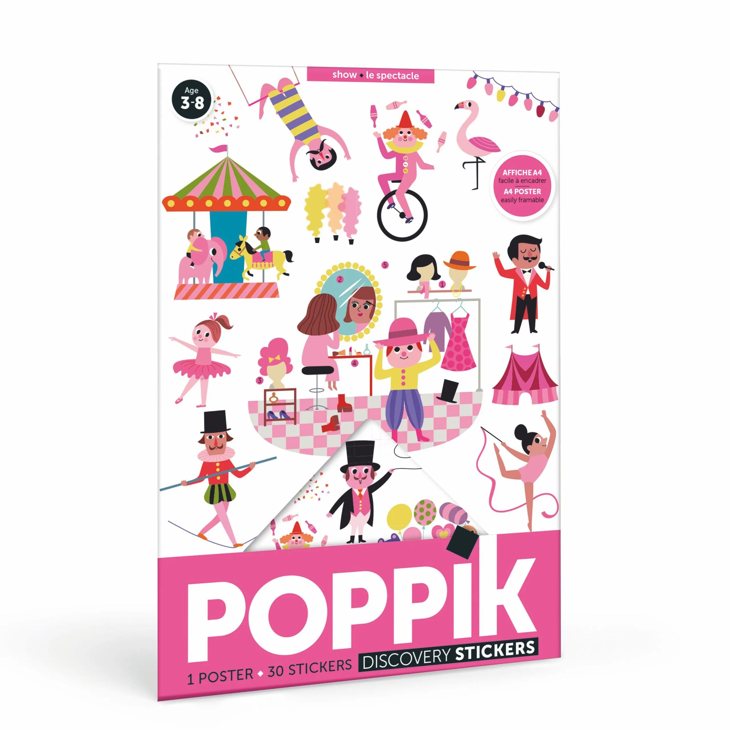 Poppik Mini Discovery Show Educational Poster with 30 Stickers