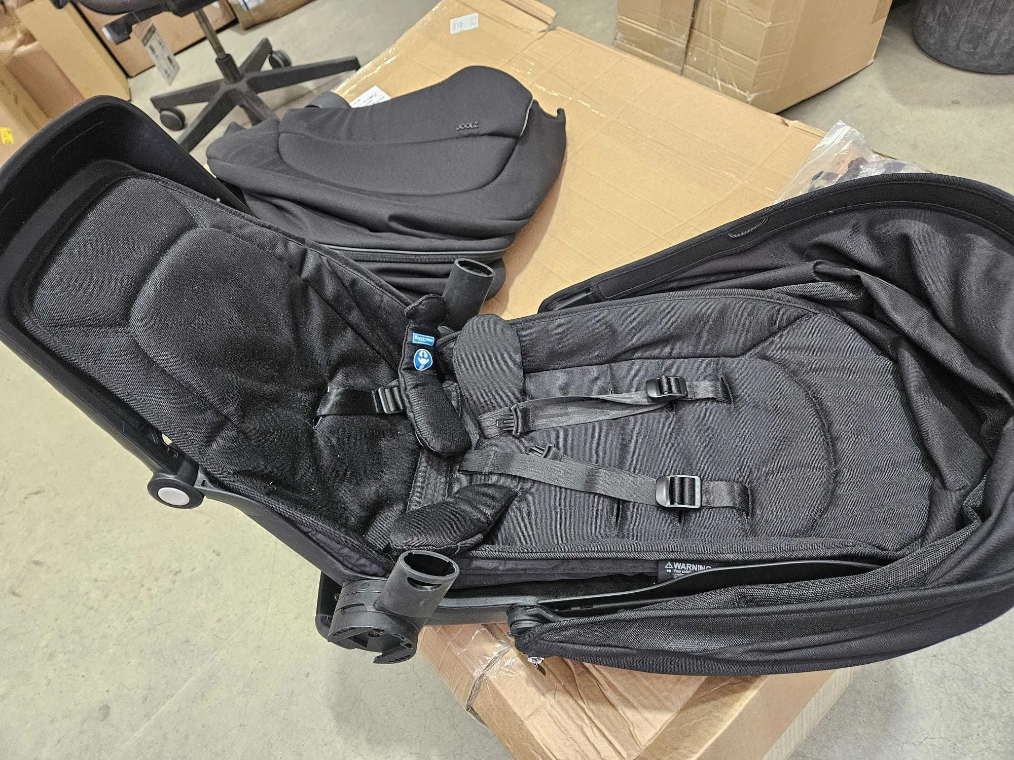 [Preloved] Joolz Hub Pushchair   Cot - Brilliant Black