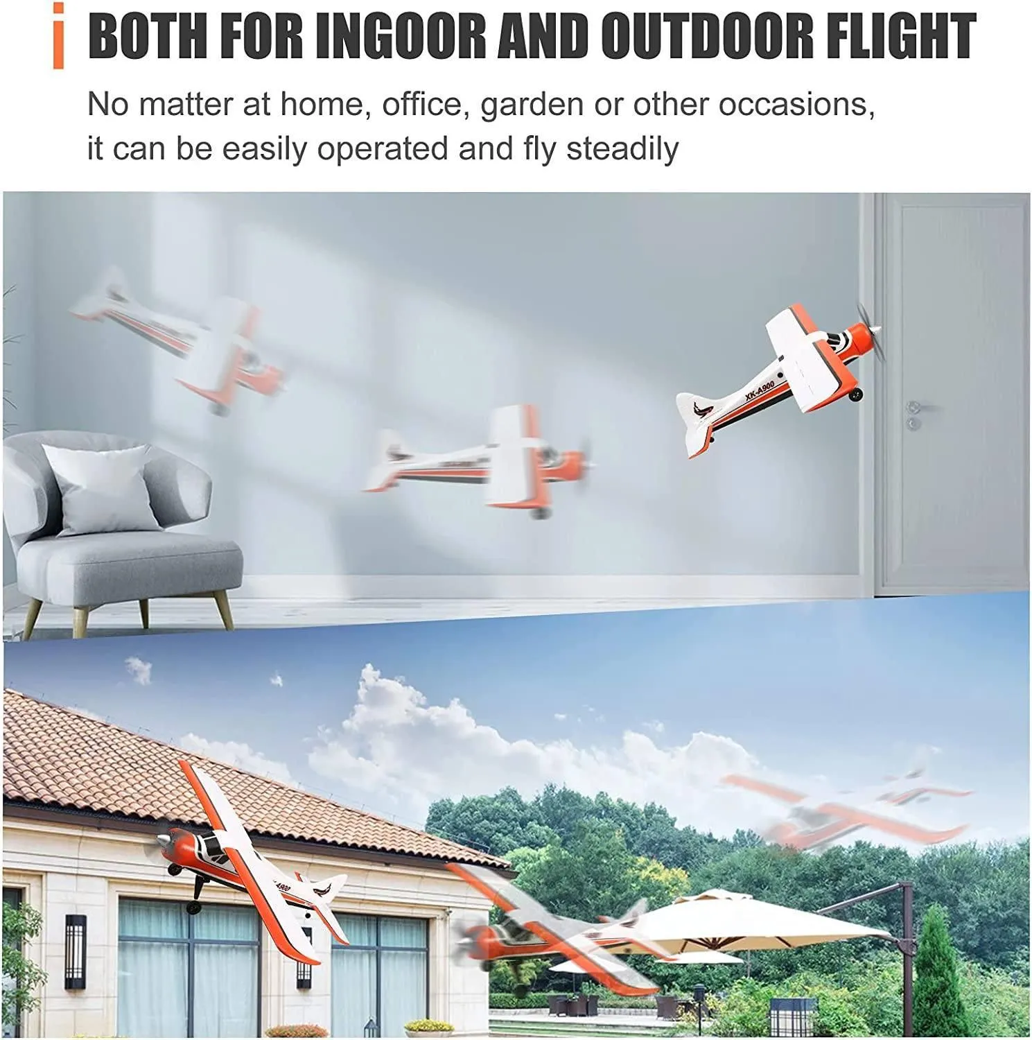 Professional A900 Remote Controlled RC Fixed Wing Airplane Glider Kit