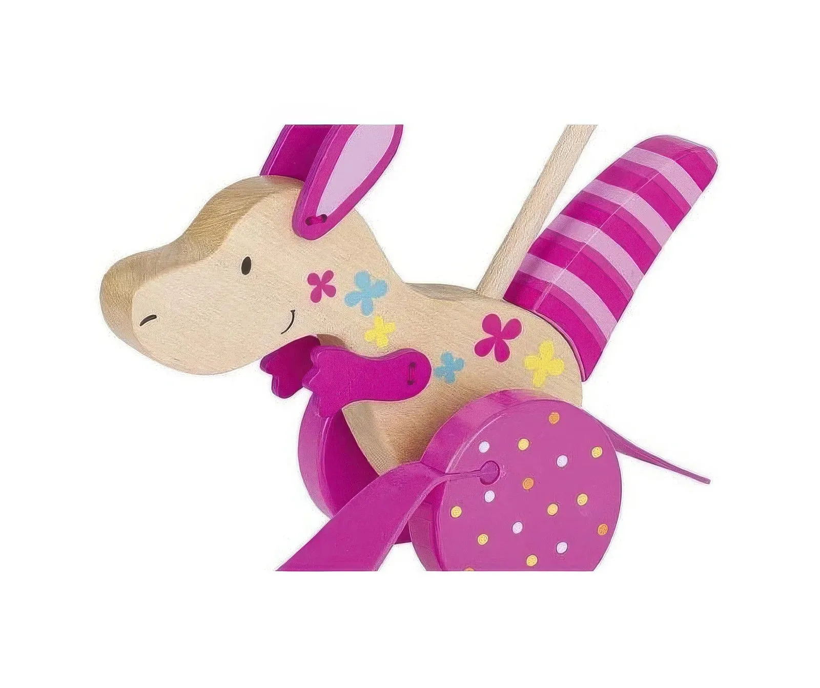 Push Along Wooden Kangaroo