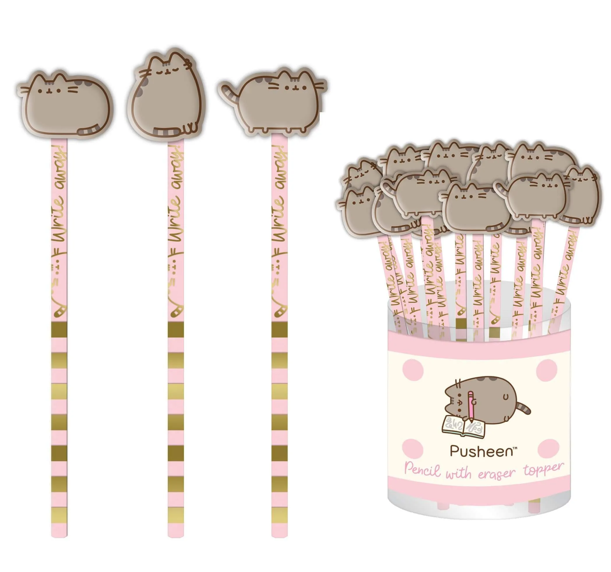 Pusheen Pencil With Eraser, Pusheen Sweet & Simple