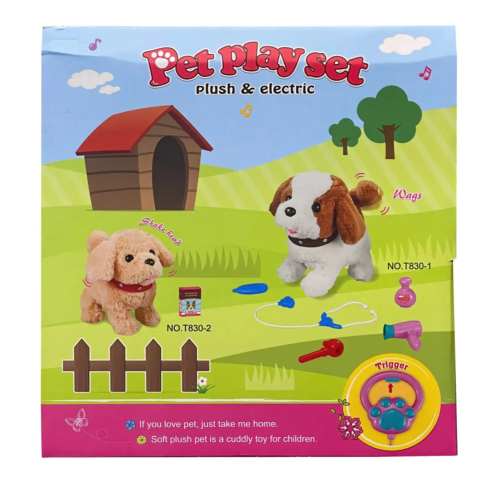Radio Control Interactive Pet Dog Playset