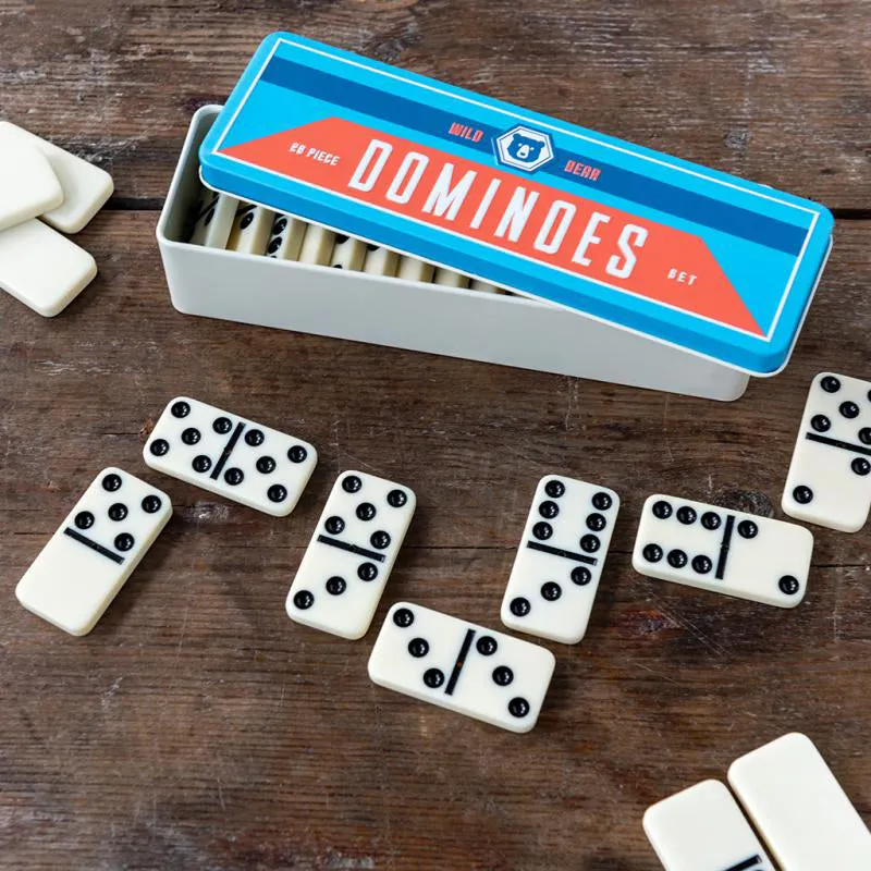 Rex Dominoes In A Tin - Wild Bear