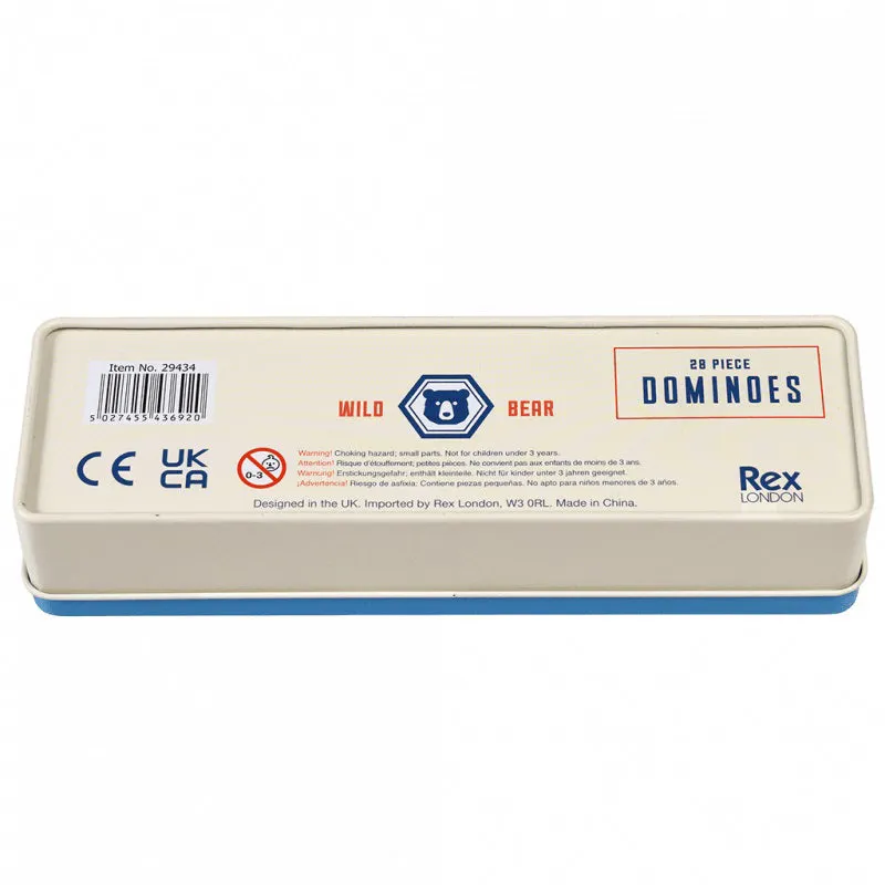 Rex Dominoes In A Tin - Wild Bear