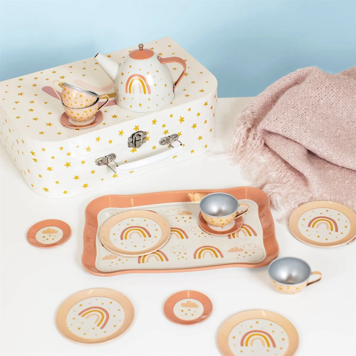 RJB Stone Earth Rainbow Kid's Tea Set