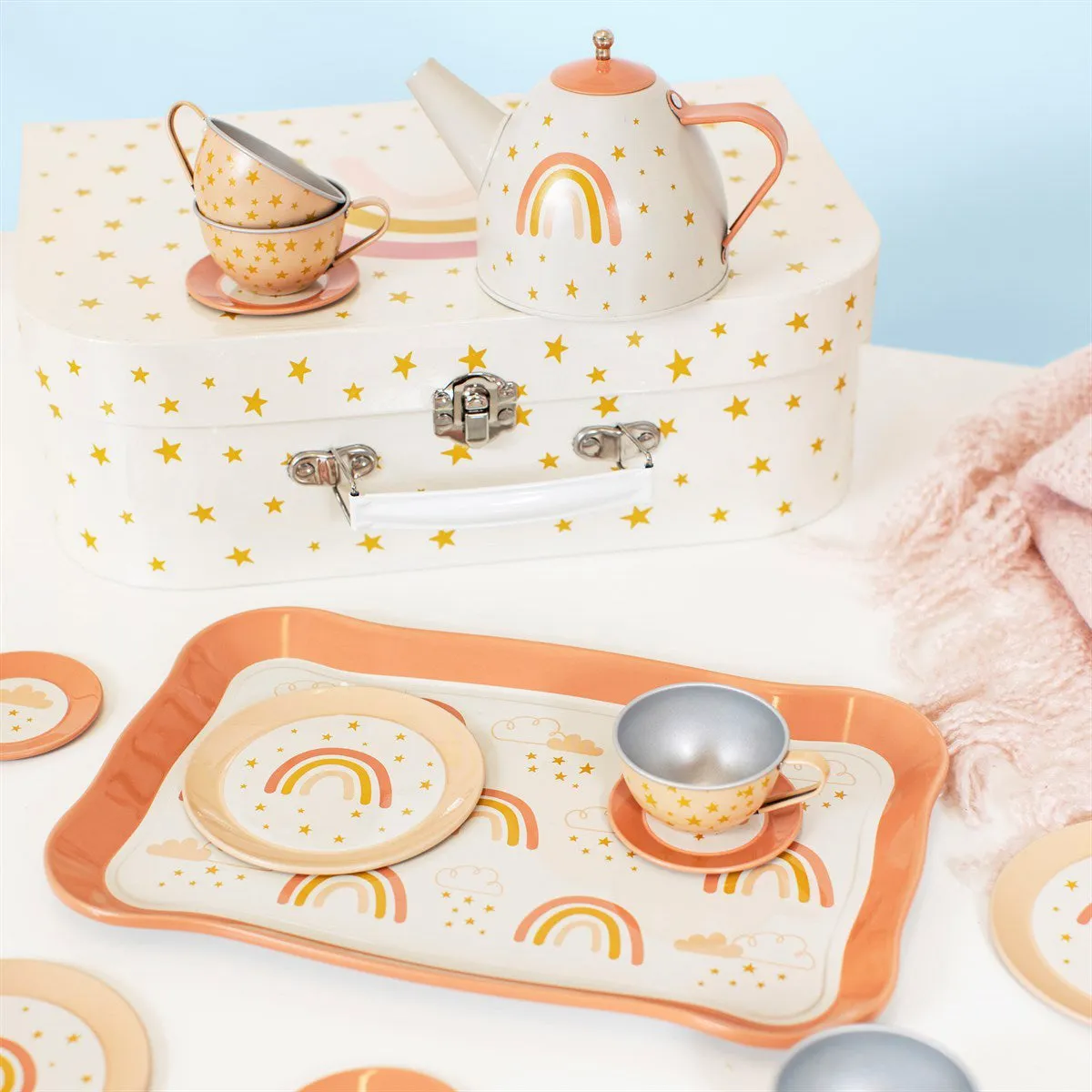 RJB Stone Earth Rainbow Kid's Tea Set