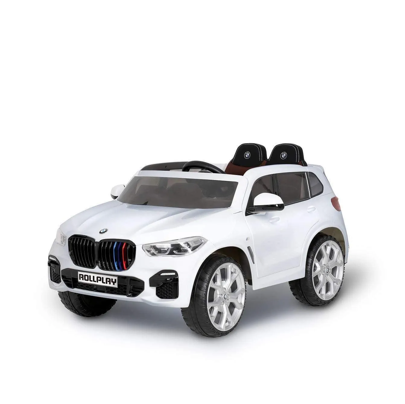 ROLLPLAY Premium BMW X5 12V Battery Ride-on Car - White
