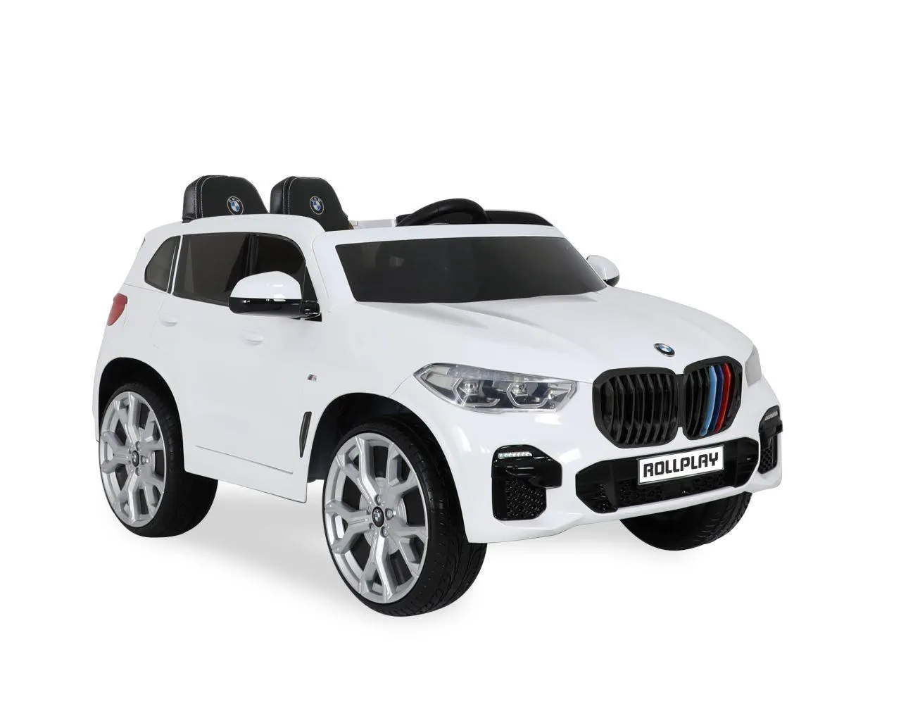 ROLLPLAY Premium BMW X5 12V Battery Ride-on Car - White