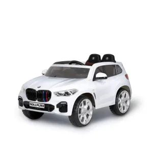 ROLLPLAY Premium BMW X5 12V Battery Ride-on Car - White