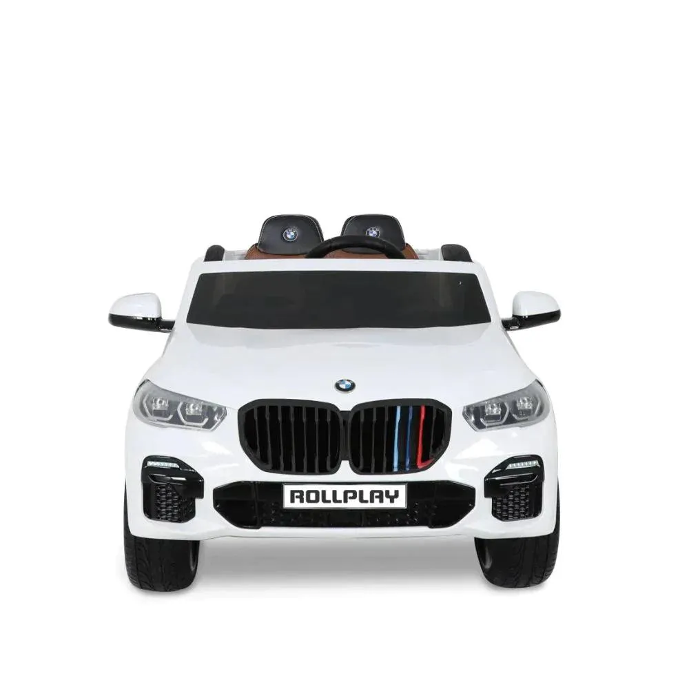 ROLLPLAY Premium BMW X5 12V Battery Ride-on Car - White