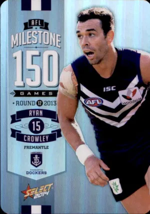 Ryan Crowley, 150 Game Milestone, 2014 Select AFL Champions