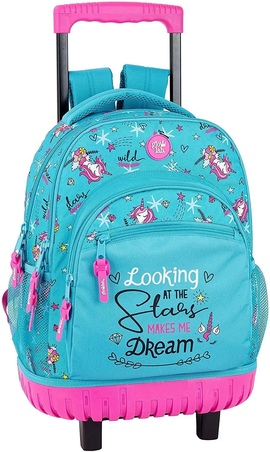 Safta Glowlab "Dreams" Official Large School Backpack With Wheels