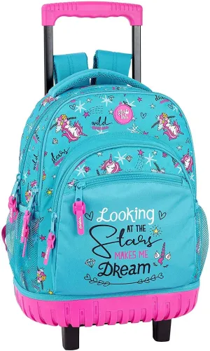 Safta Glowlab "Dreams" Official Large School Backpack With Wheels