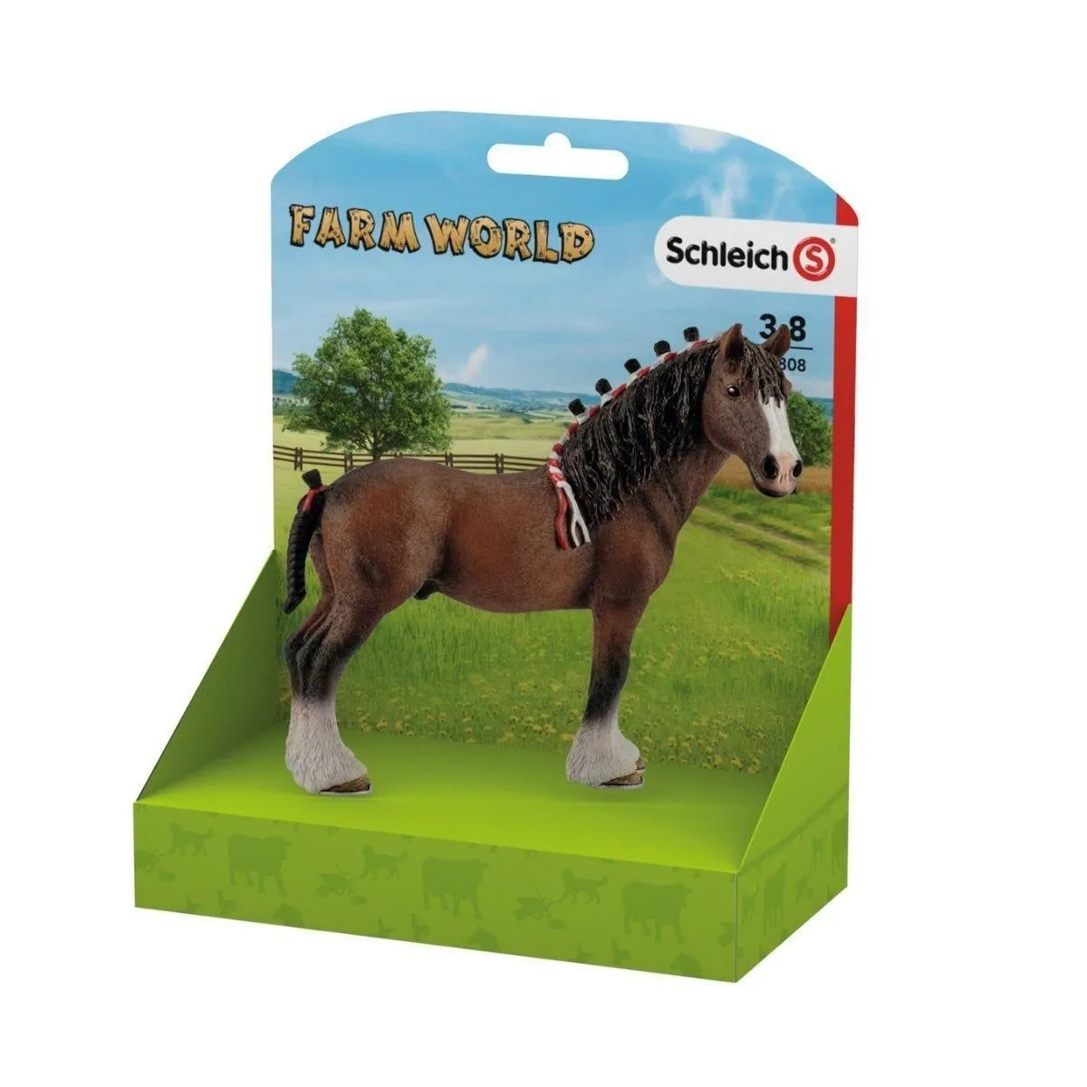 SCHLEICH 13808 Clydesdale Gelding Horse Figure
