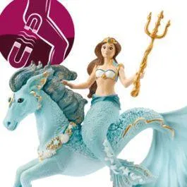 Schleich 70594 Mermaid Eyela On Underwater Horse Figure