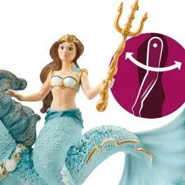 Schleich 70594 Mermaid Eyela On Underwater Horse Figure