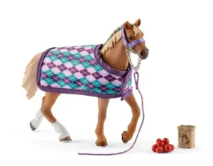 Schleich Horse Club English Thoroughbred With Blanket