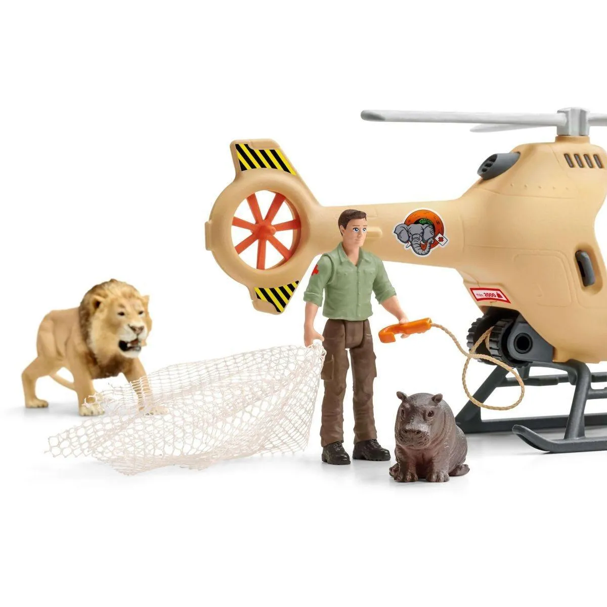 SCHLEICH WILD LIFE 42476 Animal Rescue Helicopter
