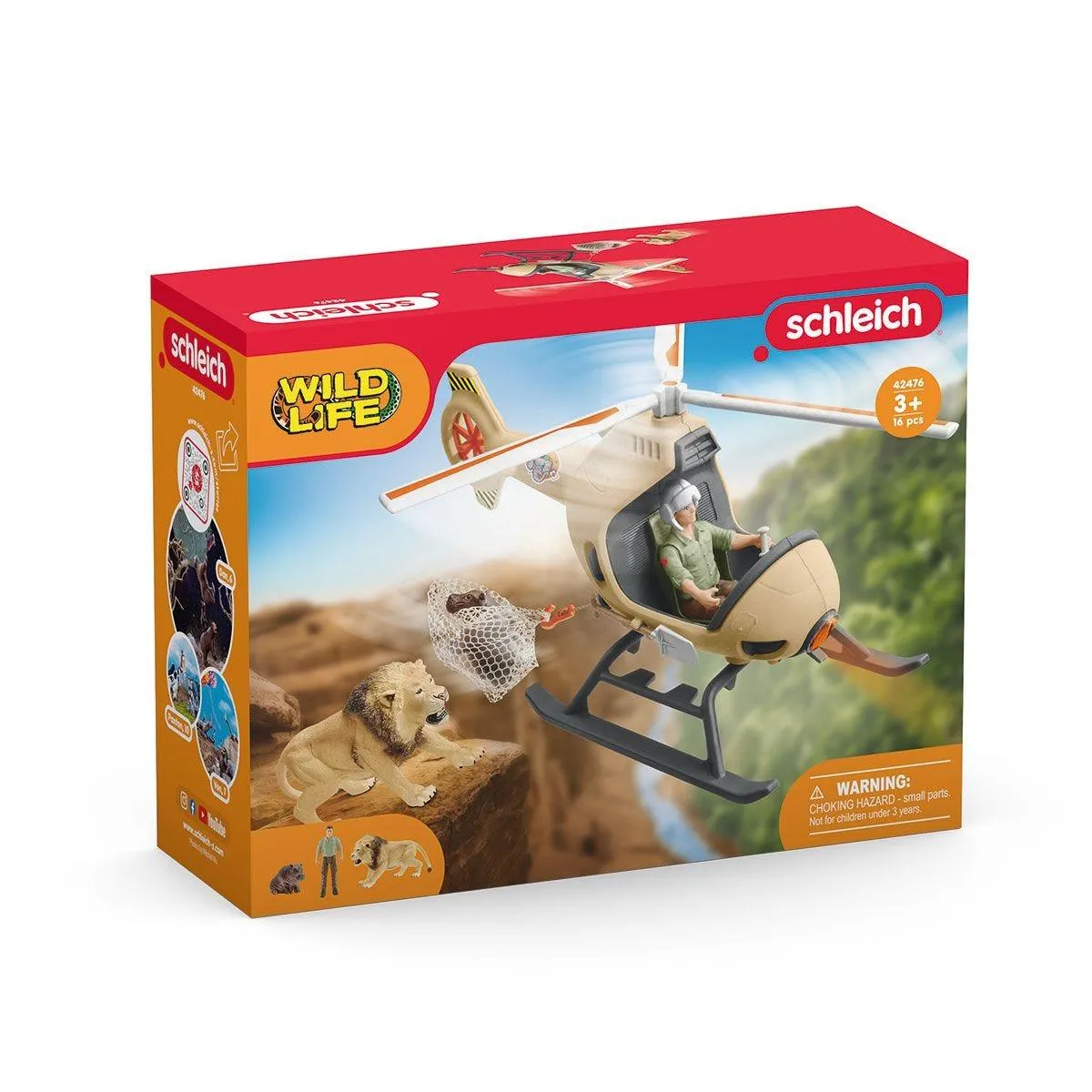 SCHLEICH WILD LIFE 42476 Animal Rescue Helicopter