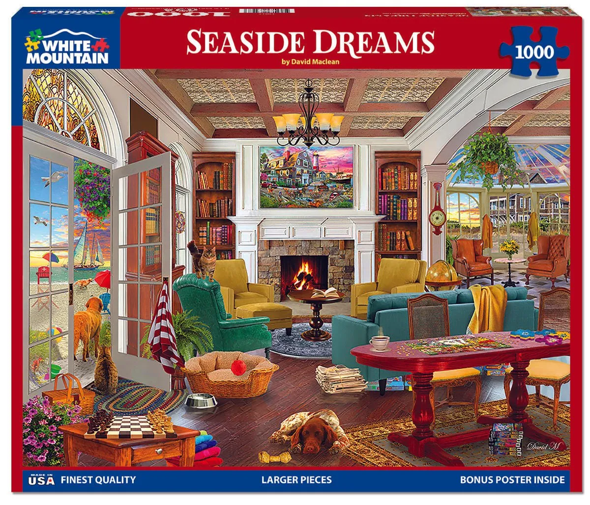 Seaside Dreams (1807pz) - 1000 Piece Jigsaw Puzzle White Mountain