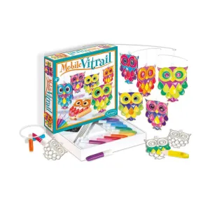Sentosphère Mobile Vitrail Hiboux