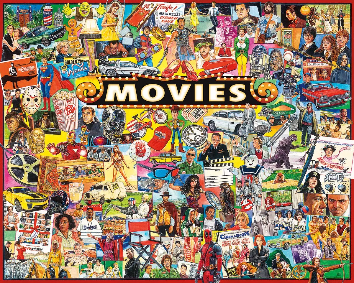 Set of 2: Artist Jim Mellett- Pop Culture Bundle 1000 piece White Mountain