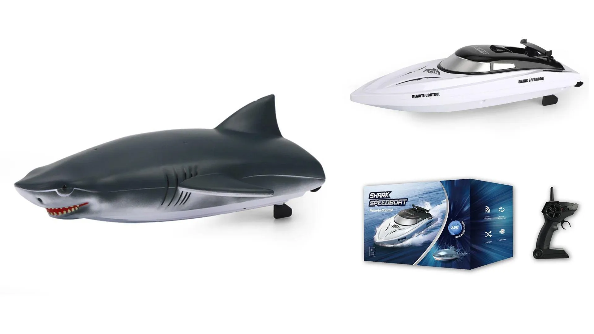 Shark Head 2-in-1 Remote Controlled RC Speed Boat