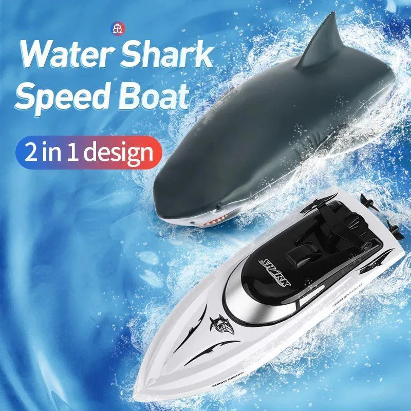 Shark Head 2-in-1 Remote Controlled RC Speed Boat