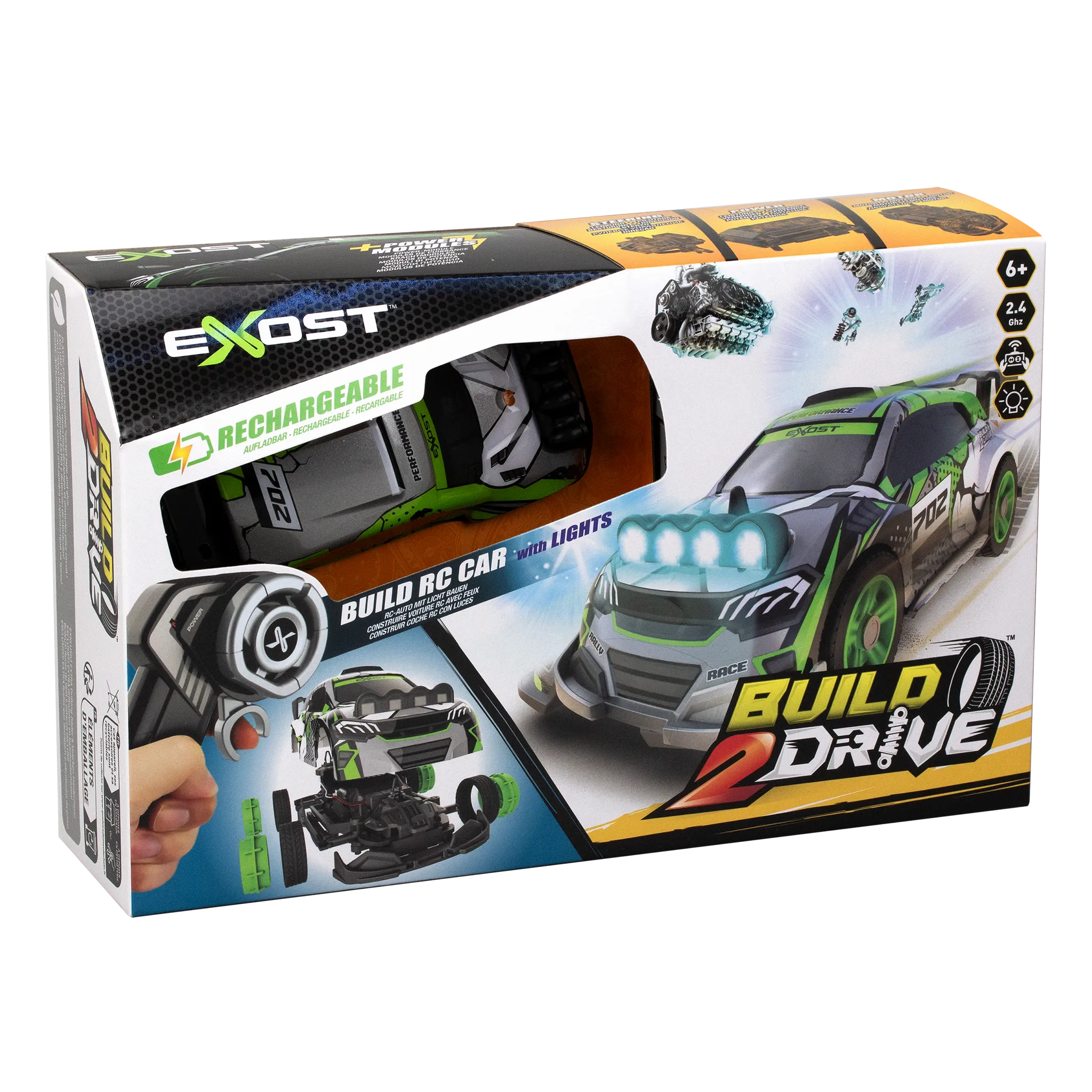 Silverlit Exost Build 2 Drive - Rally Spotlights