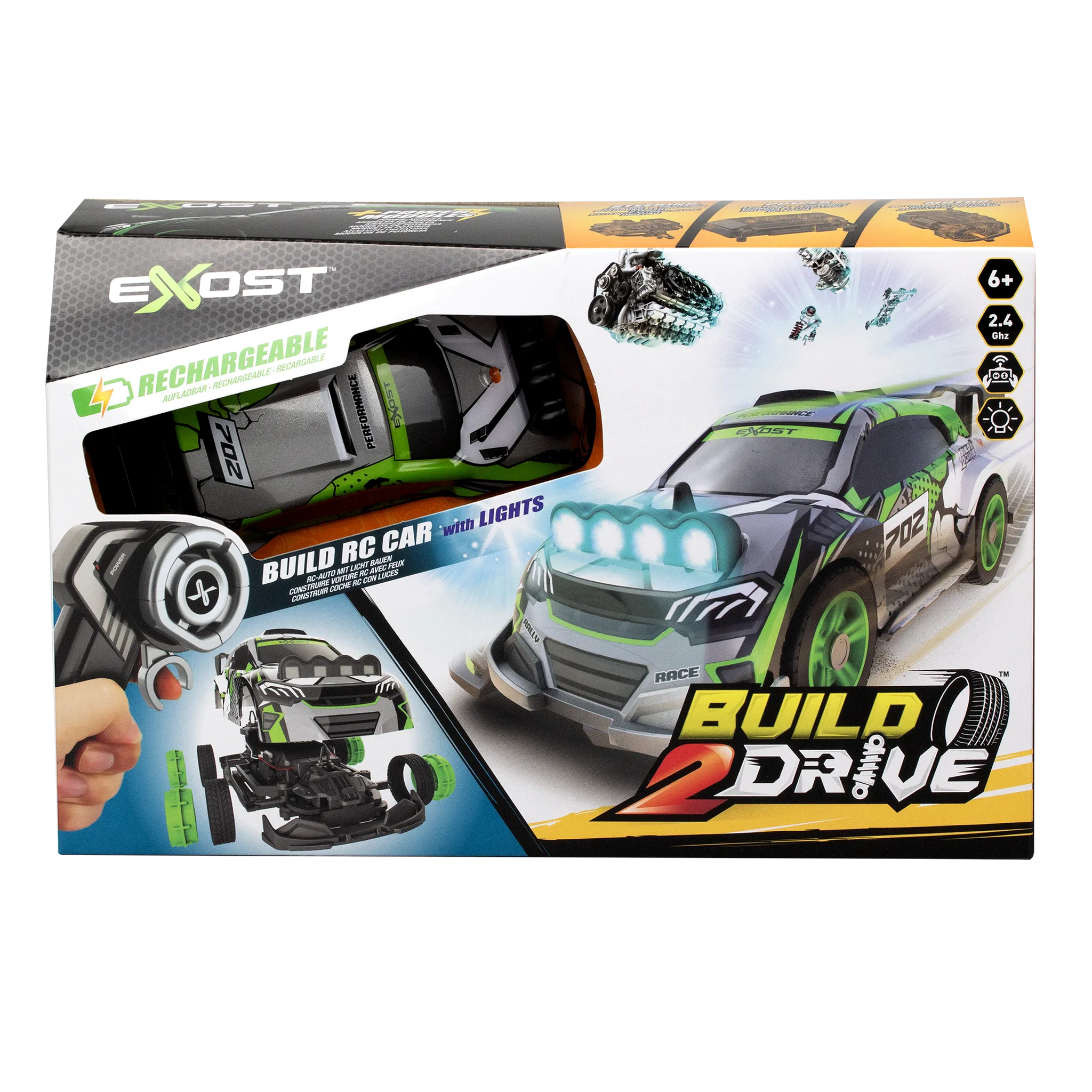 Silverlit Exost Build 2 Drive - Rally Spotlights