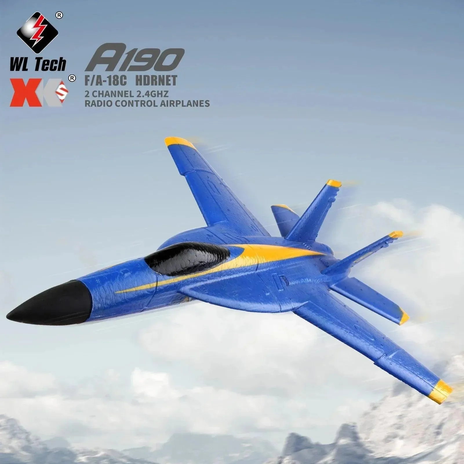 Simulation A190 F-18 Hornet Two-channel RC Aeroplane