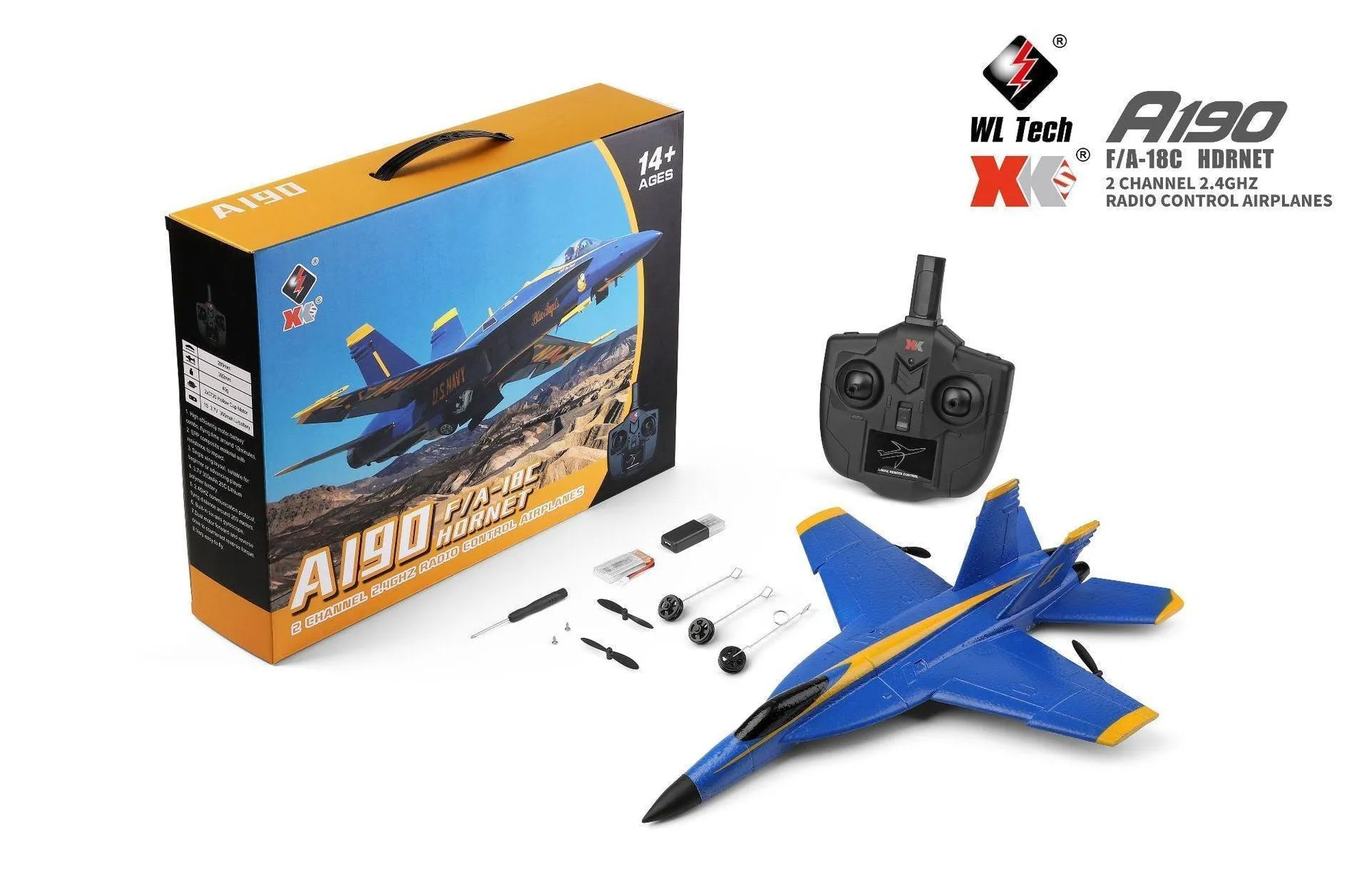 Simulation A190 F-18 Hornet Two-channel RC Aeroplane