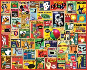 Slang We Used (1885pz) - 1000 Piece Jigsaw Puzzle White Mountain
