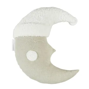 Sleeping Moon Cushion Large - Natural Linen