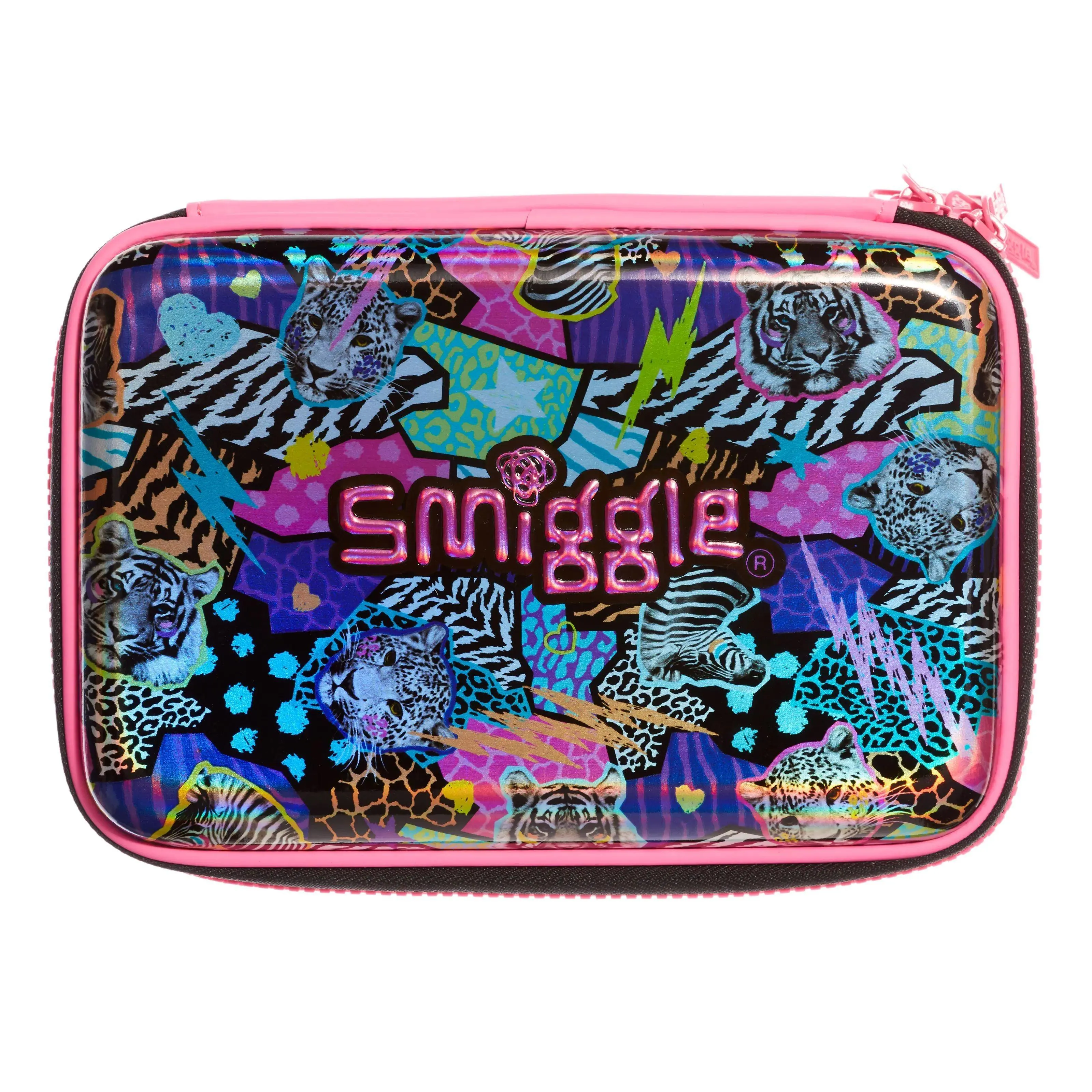 SMIGGLE 269168 Galaxy Double Up Hardtop Pencil Case