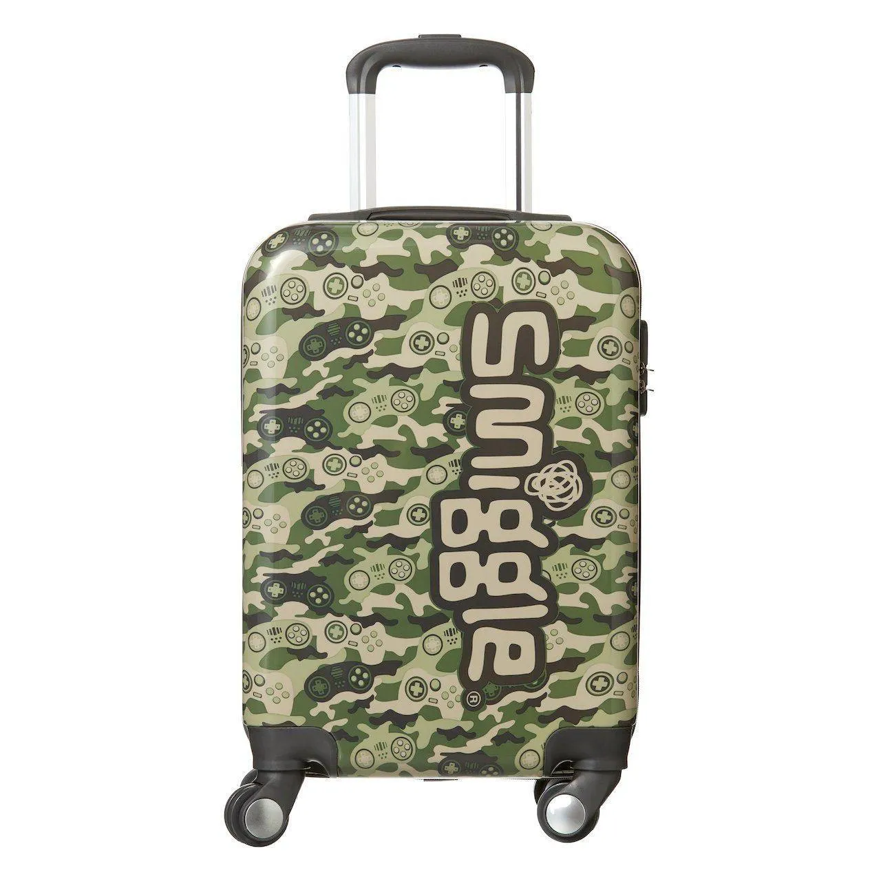 SMIGGLE Beam Four Wheel Travel Trolley Bag, Colour Khaki