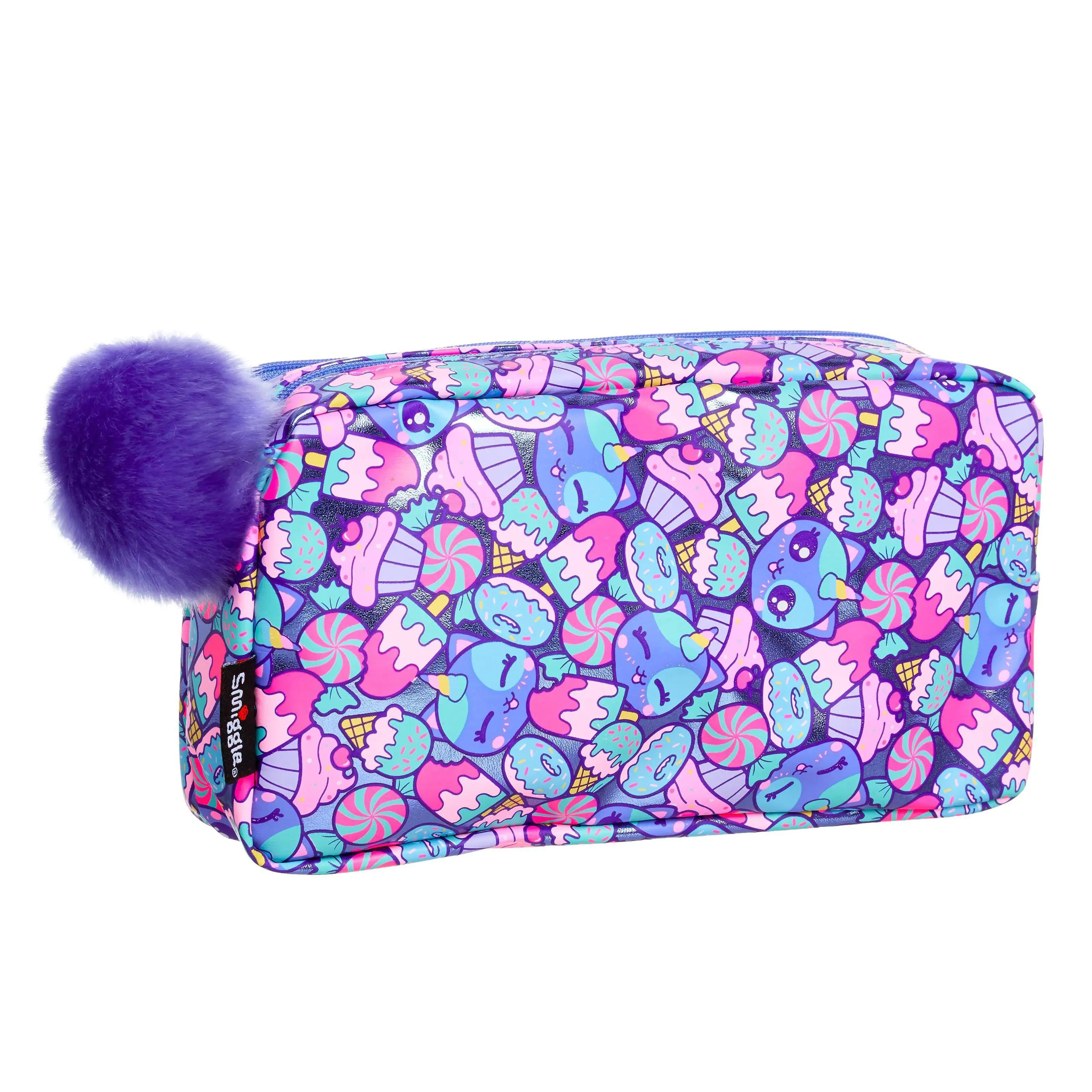 SMIGGLE Budz Character Two Pocket Pencil Case - Purple