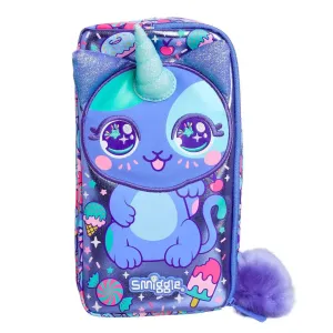 SMIGGLE Budz Character Two Pocket Pencil Case - Purple