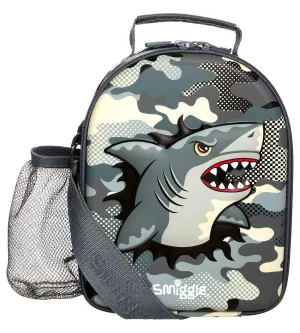 SMIGGLE Budz Hardtop Lunch Box With Strap - Grey Shark