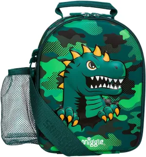 SMIGGLE Budz Hardtop School Lunchbox - Green Dinosaur