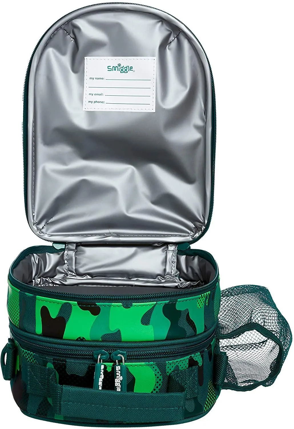 SMIGGLE Budz Hardtop School Lunchbox - Green Dinosaur