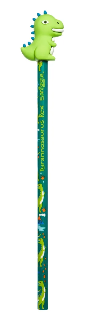 SMIGGLE Dino World Pencil With Tyrannosaurus Rex Dinosaur Topper