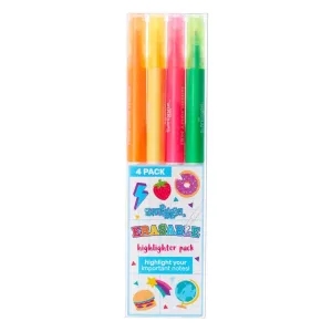 SMIGGLE Erasable Highlighters Pack X4 Colour Mix