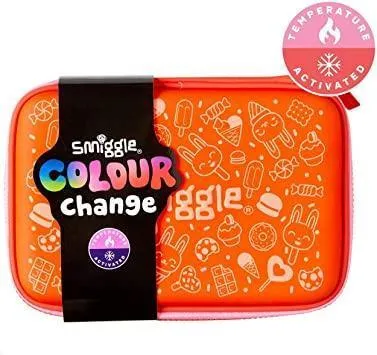 SMIGGLE Pencil Case Colour Change - Coral