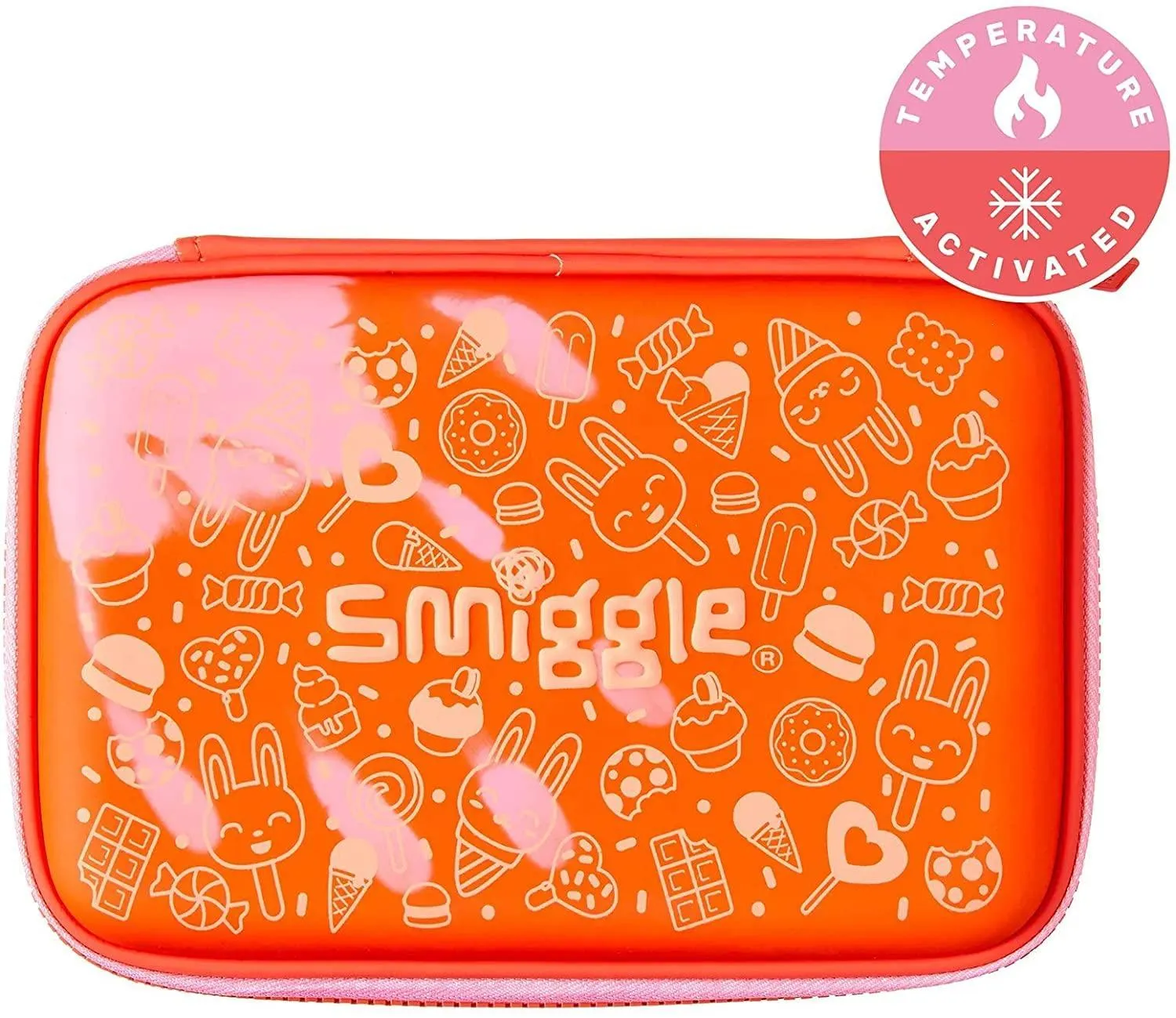 SMIGGLE Pencil Case Colour Change - Coral