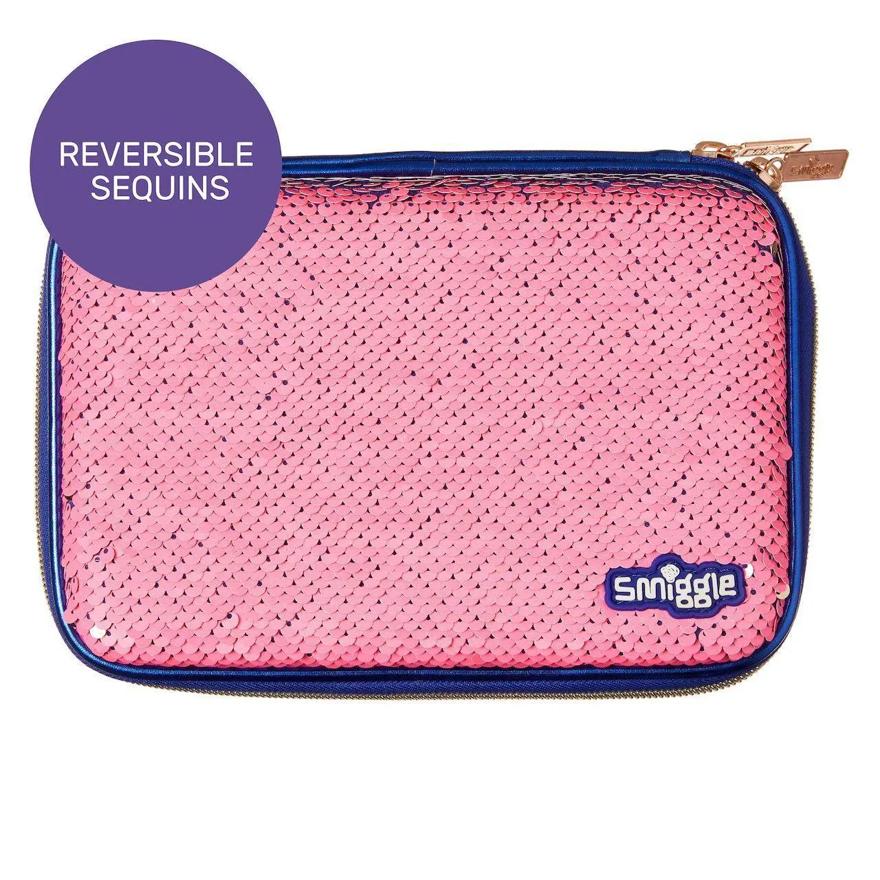 SMIGGLE Shimmy Hardtop Dual Sided Pencil Case - Purple