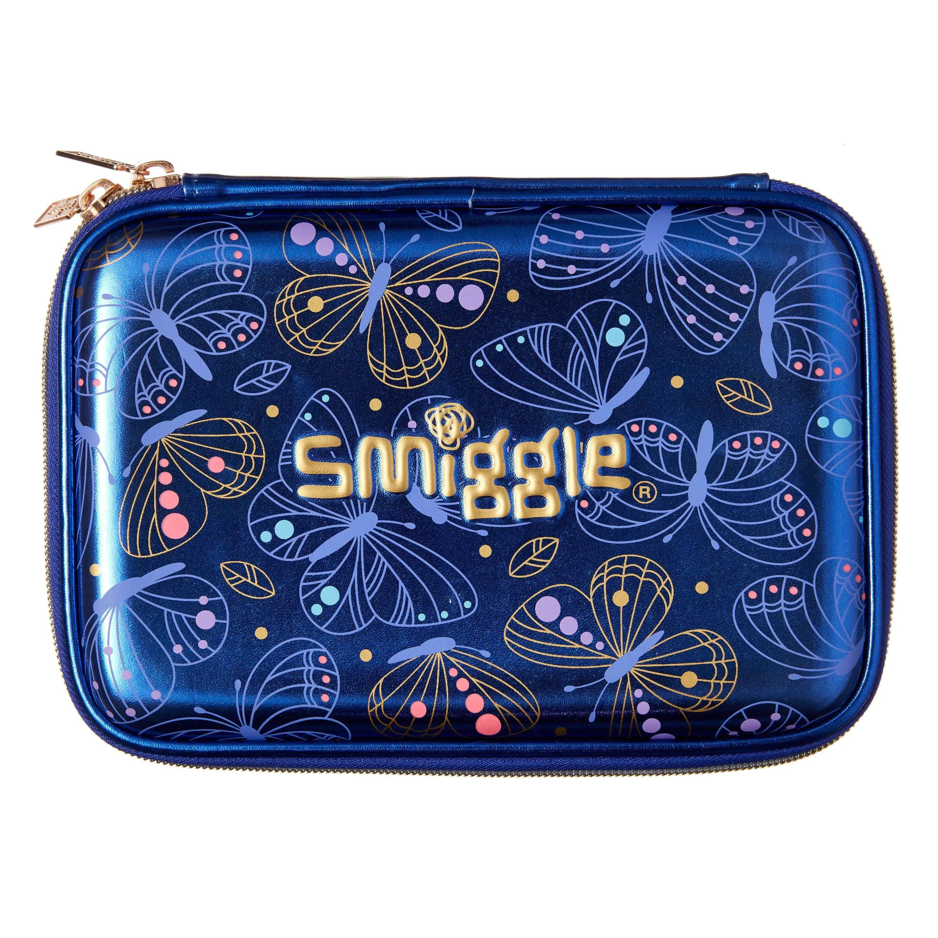 SMIGGLE Shimmy Hardtop Dual Sided Pencil Case - Purple