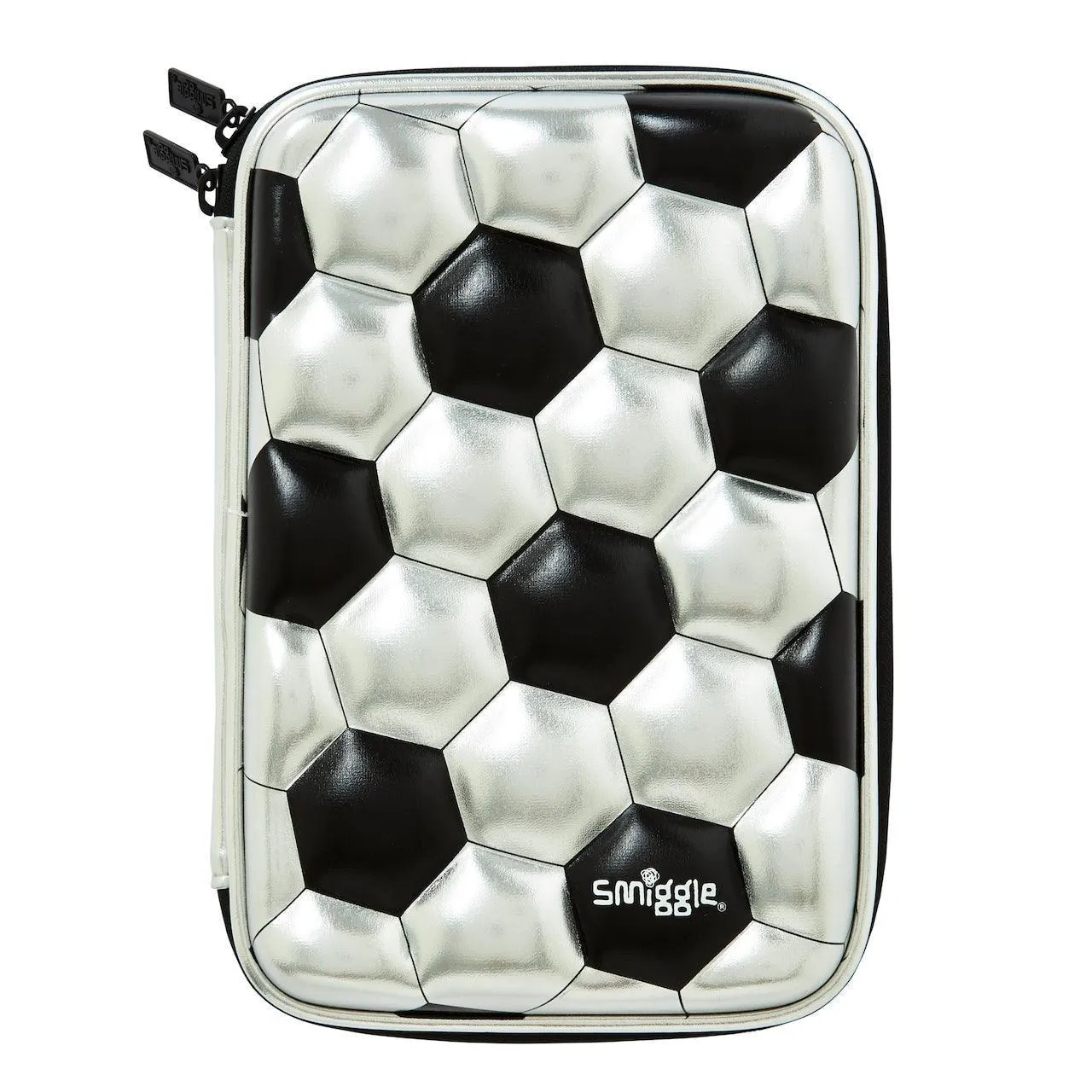 SMIGGLE Striker Hardtop Pencil Case - Silver
